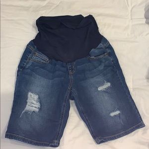 Maternity Bermuda jean short